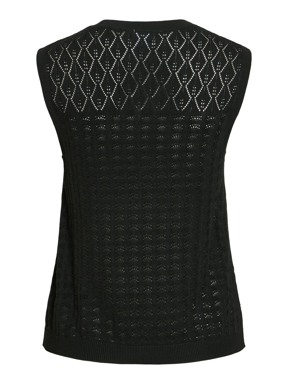 Vimylie strikket top - Black Beauty